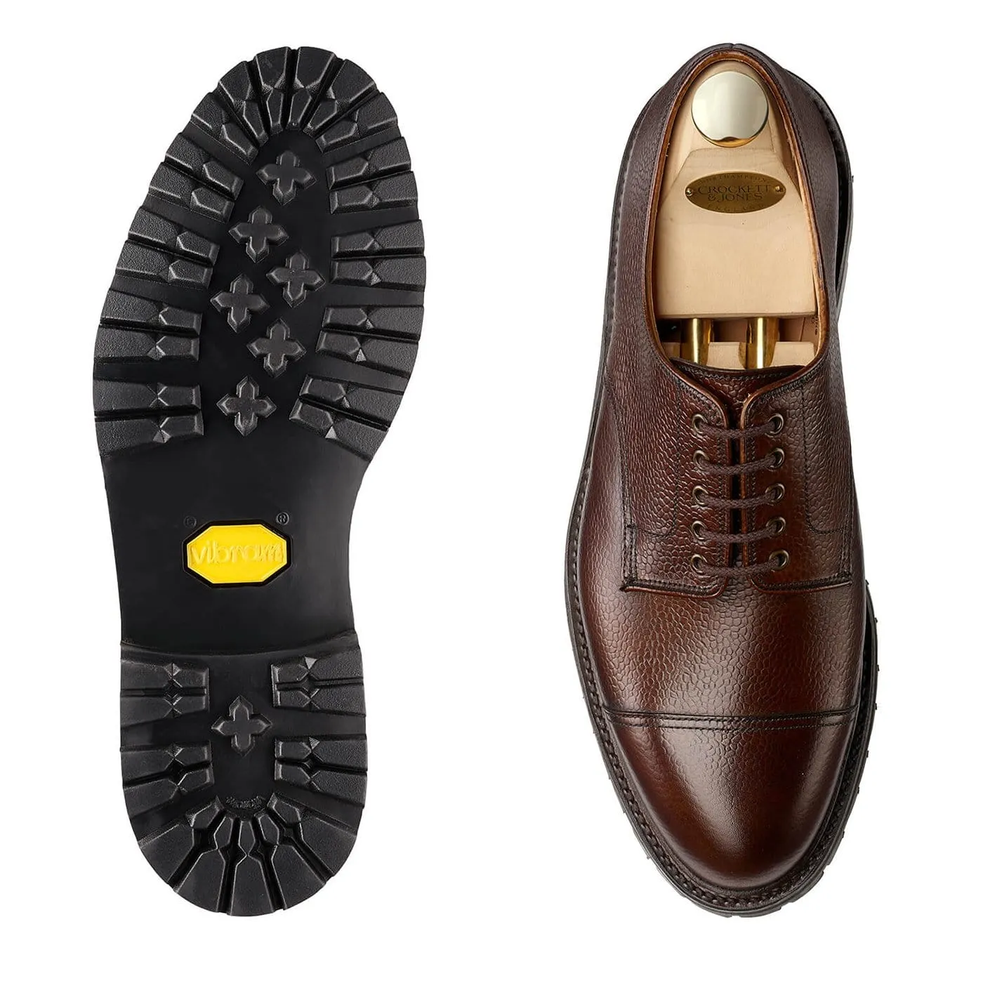 Sandhurst Dark Brown Scotch Grain Gloss Line No Pain