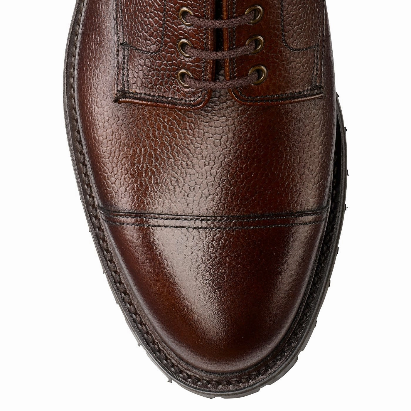 Sandhurst Dark Brown Scotch Grain Soft Lining