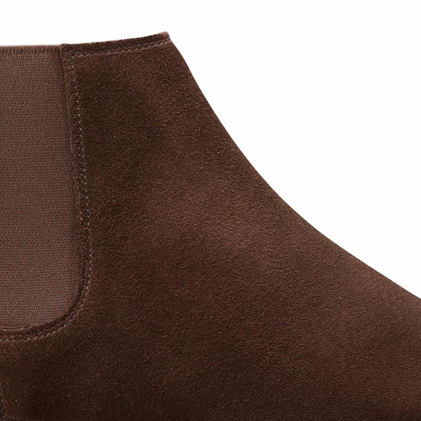 Elgin Dark Brown Suede Versatile Footwear