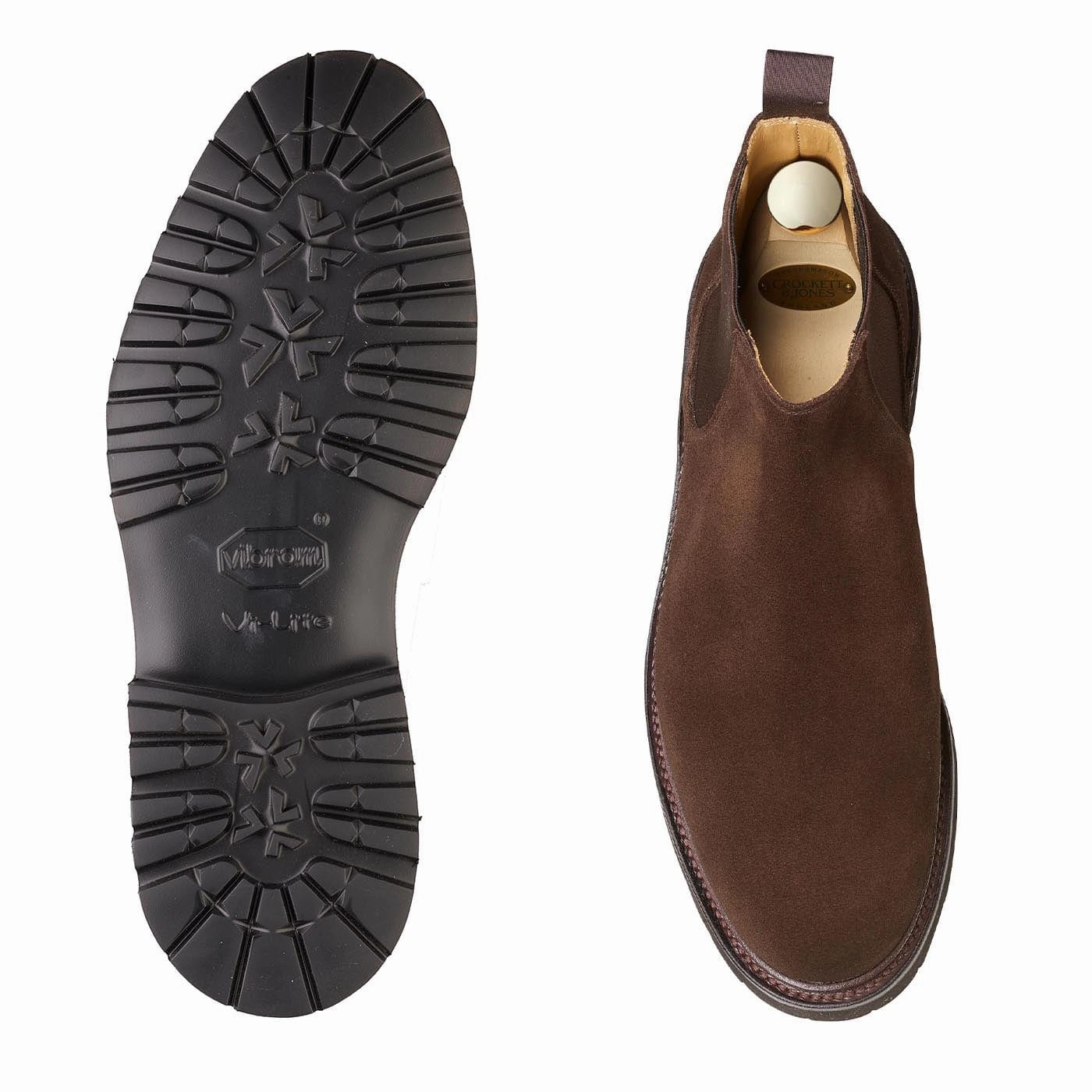 Elgin Dark Brown Suede Adjustable Fit