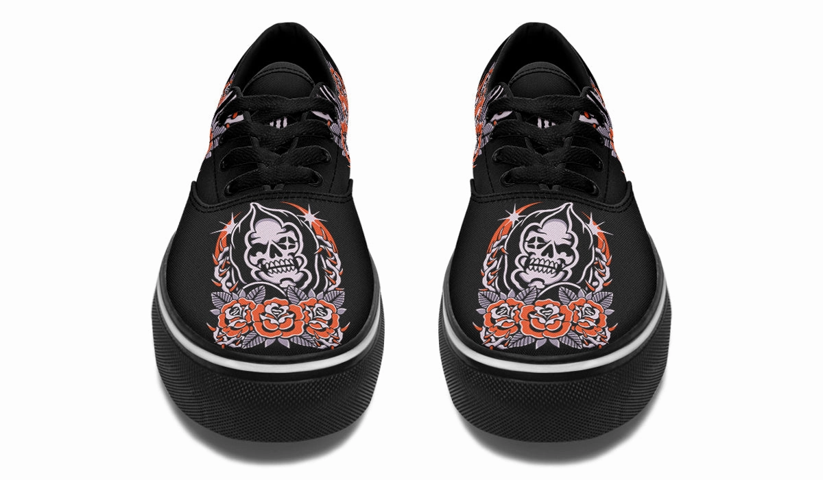 Reaper Roses Classic Shoes Old School zipper