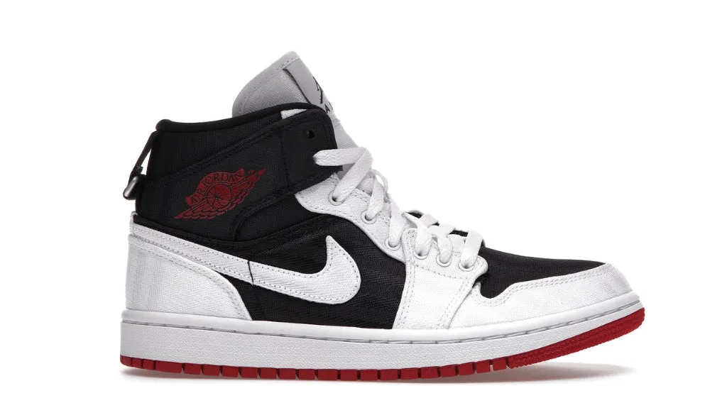 Jordan 1 Mid SE Utility Canvas White Black Gym Red (W) Bounce Edge
