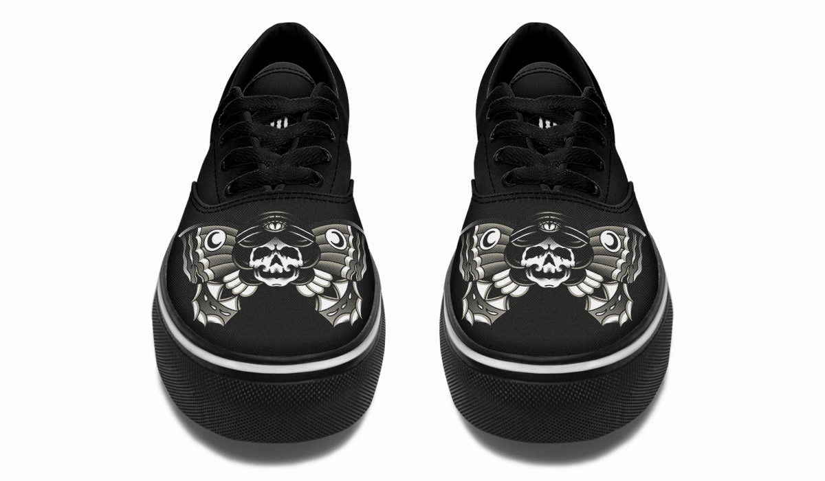 Deep Shade Undead Butterfly Girl Classic Shoes