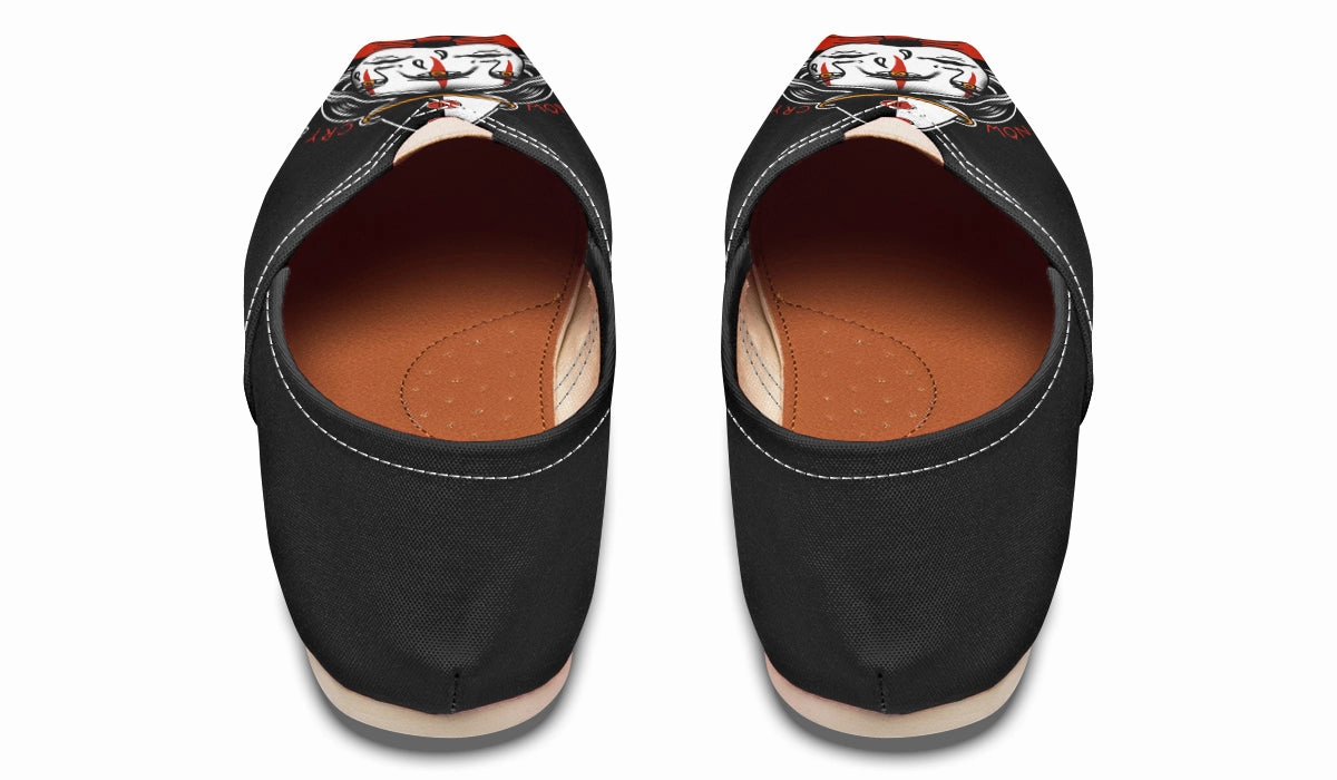 Pair Quick Smile Now Cry Later Casual Shoes