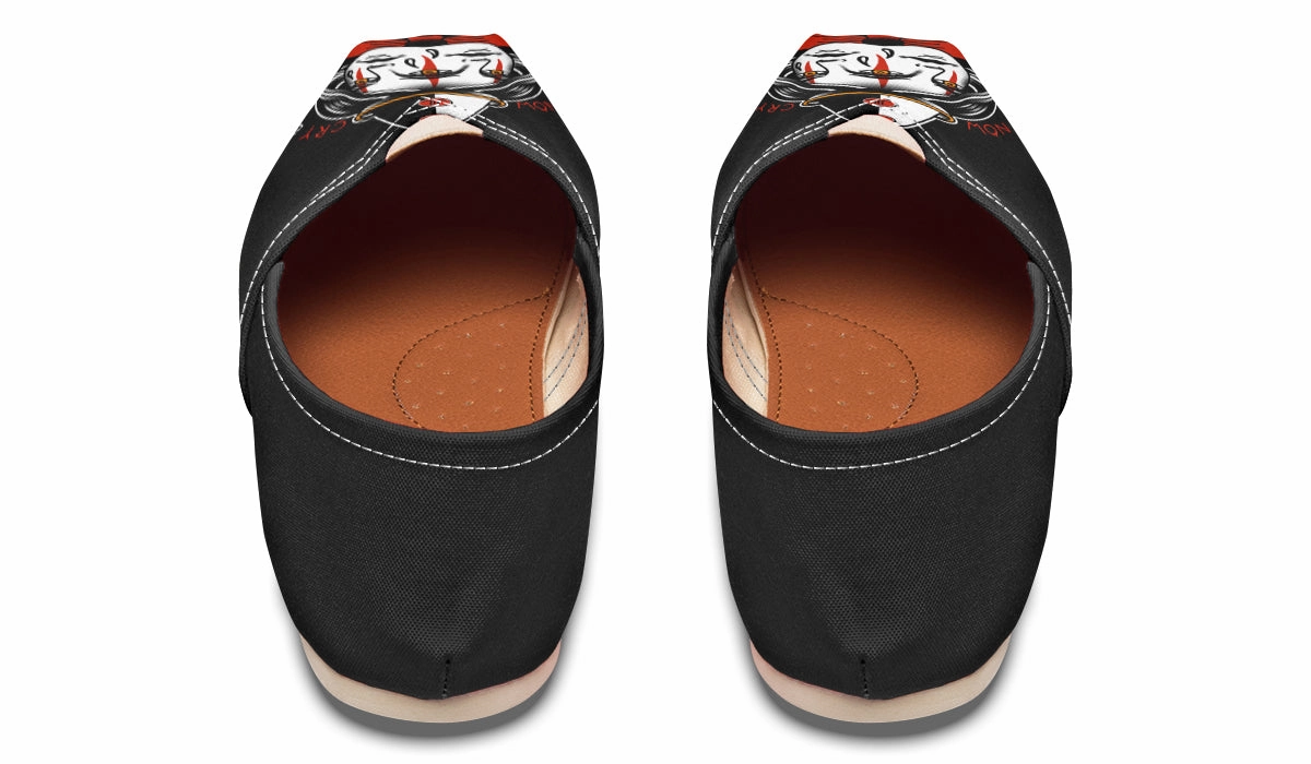 Pair Quick Smile Now Cry Later Casual Shoes