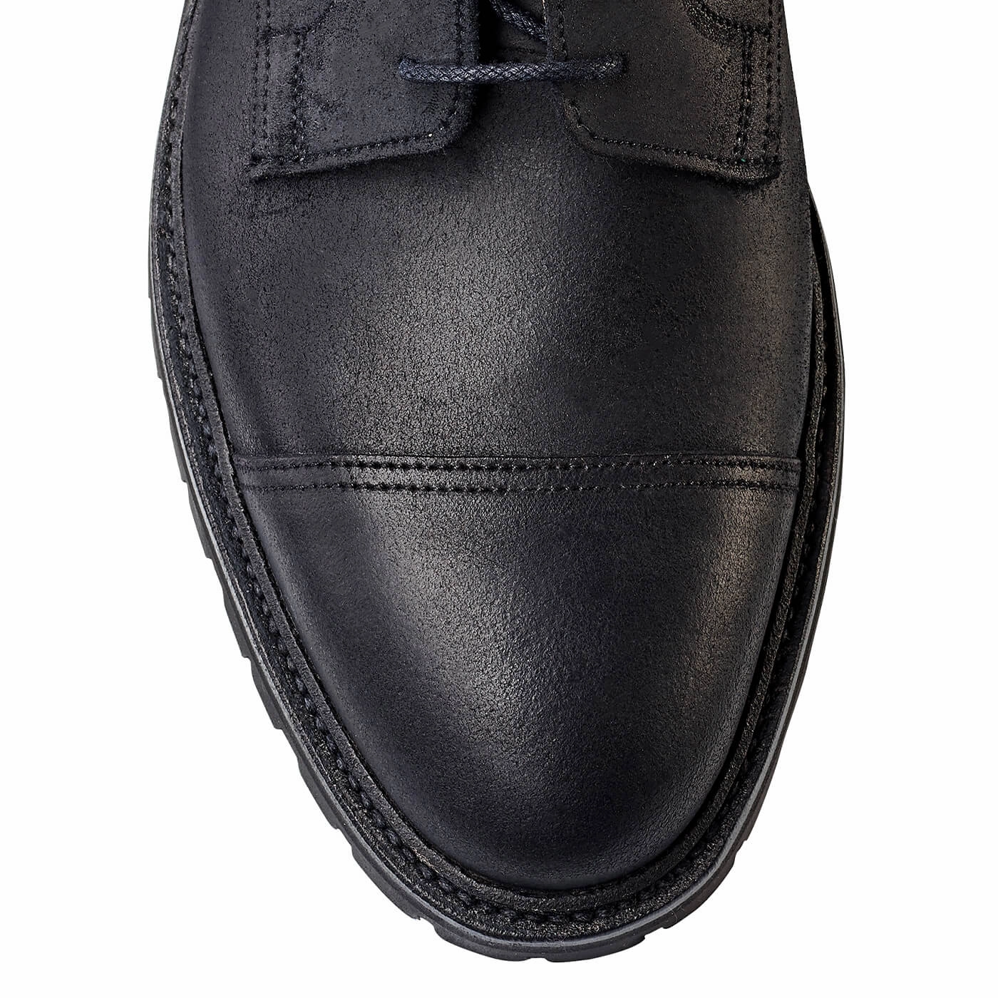 Leather Lining Ground Force Coniston Black Rough-Out Suede