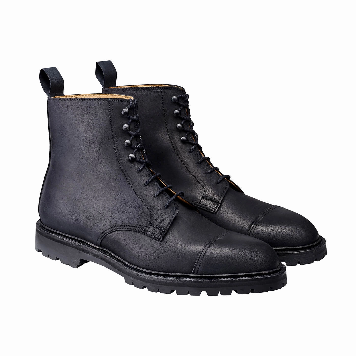 Coniston Black Rough-Out Suede Soft Material Outdoor Tough