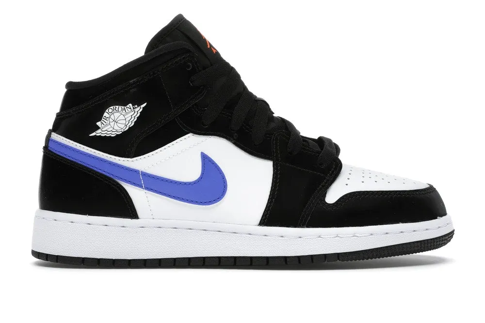 Jordan 1 Mid Black Racer Blue White (GS) Core Support