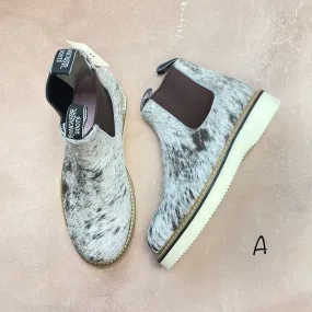 Cowhide Lechera - Size 10 Chunky Sole Mud Defense