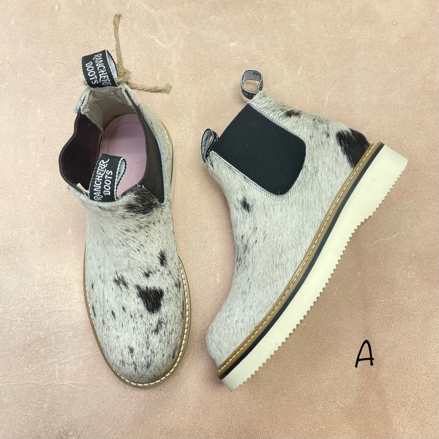 Non-Slip Sole Cowhide Lechera - Size 9