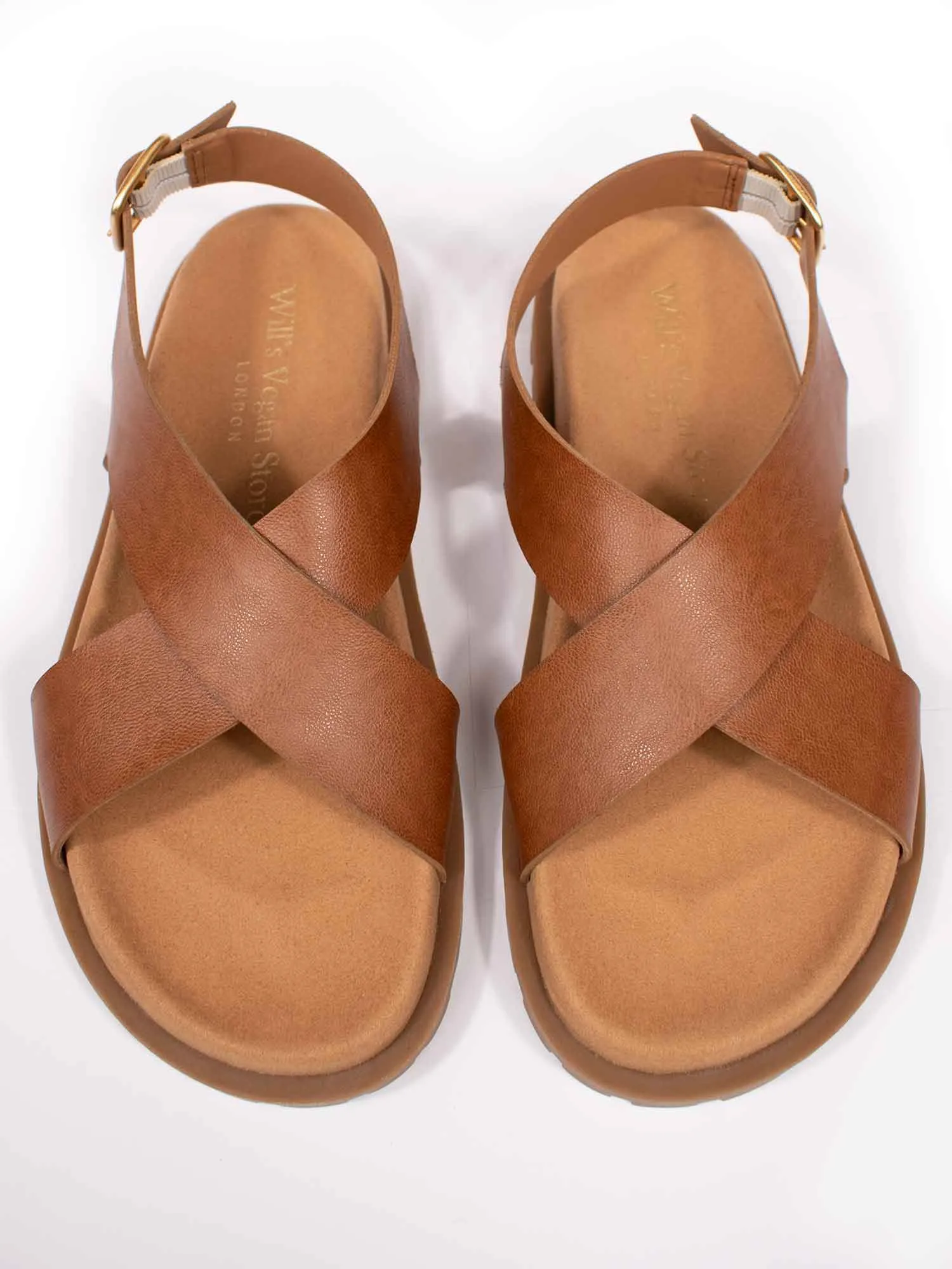 Cross Over Footbed Sandals ReinforcedToe
