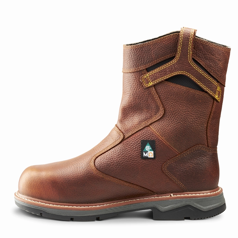 Sleek Finish CSA Work Boot: Patton Wellington