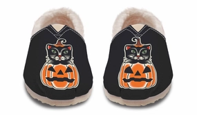 Pumpkin Cat Winter Casual Shoes Year long