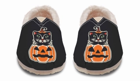 Pumpkin Cat Winter Casual Shoes Year long