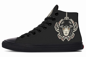 Run Free Traditional Spider Girl Head High Tops