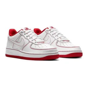 Fast Run Air Force 1 (GS) White University Red Stitch