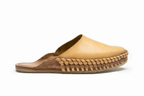 Heritage Solid Slide in Honey Anti   Blister Slip On
