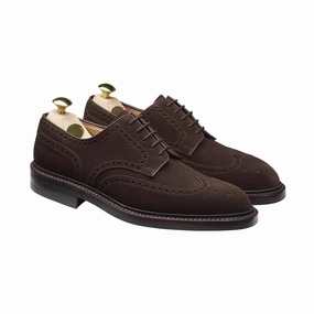 Pembroke Dark Brown Suede Narrow Fit Trendy