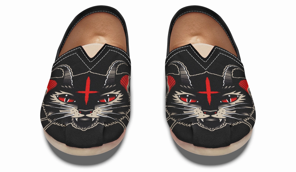Water Edge Gift Easy Demon Cat Casual Shoes