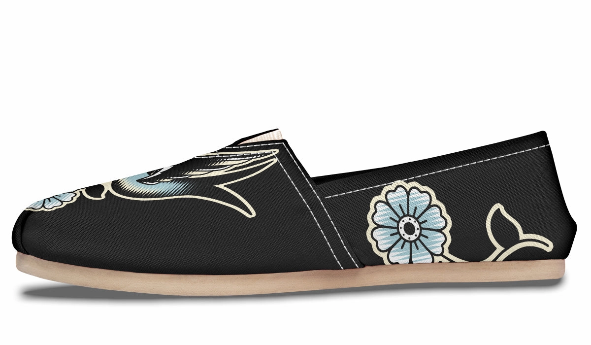 Traditional Swallow Casual Shoes Sky Light