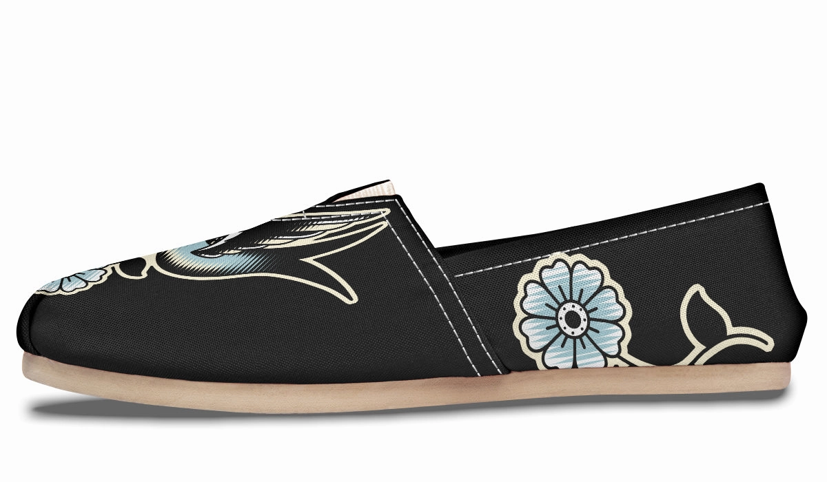 Traditional Swallow Casual Shoes Sky Light