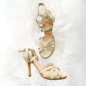 Diamante - Nude Patent Tango Dance Shoes (Leather Sole) Height Plus