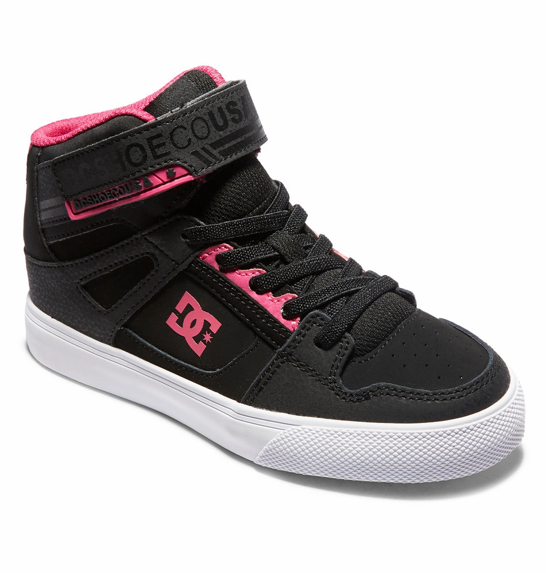 Gum Sole Skate Style Kids' Pure High Elastic Lace High-Top Shoes