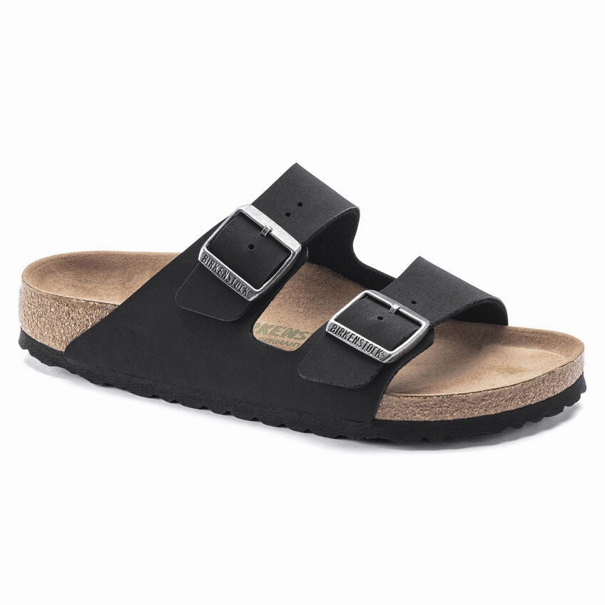 Flexible Vacation Shoes Casual Beach Shoes ARIZONA VEGAN BIRKIBUC BLACK