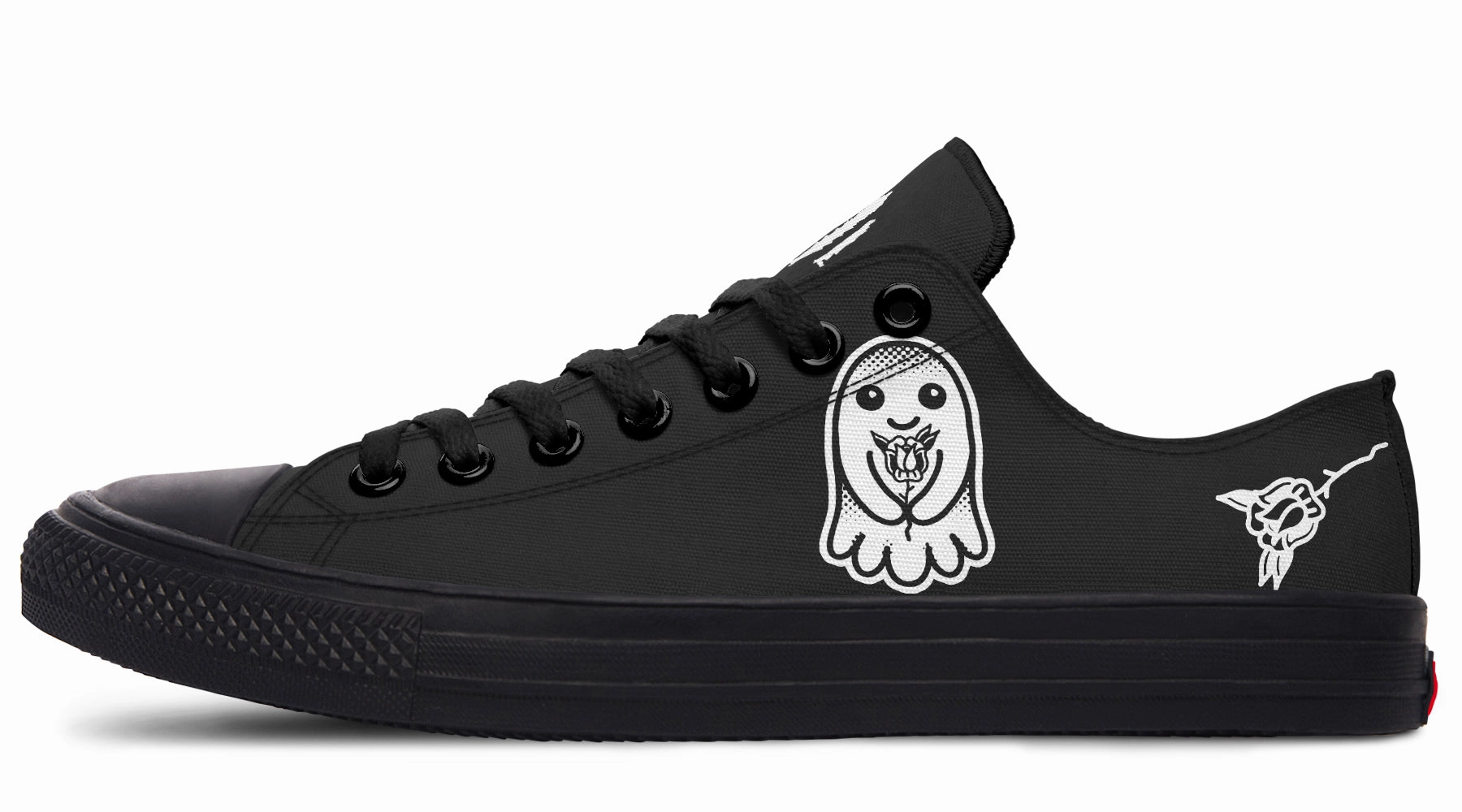 Flower Ghost Low Tops Metal Edge City Edge