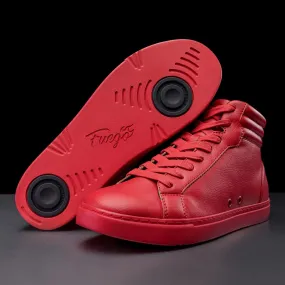 Fuego Dance Shoes Red | High-top (Collective) Midsole density balances softness and support Shaped to improve contact and ground reaction forces