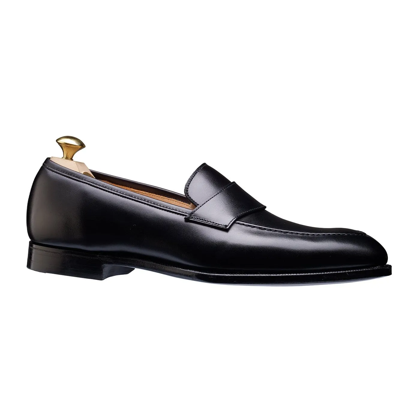 Harcourt Black Calf Slim Edge