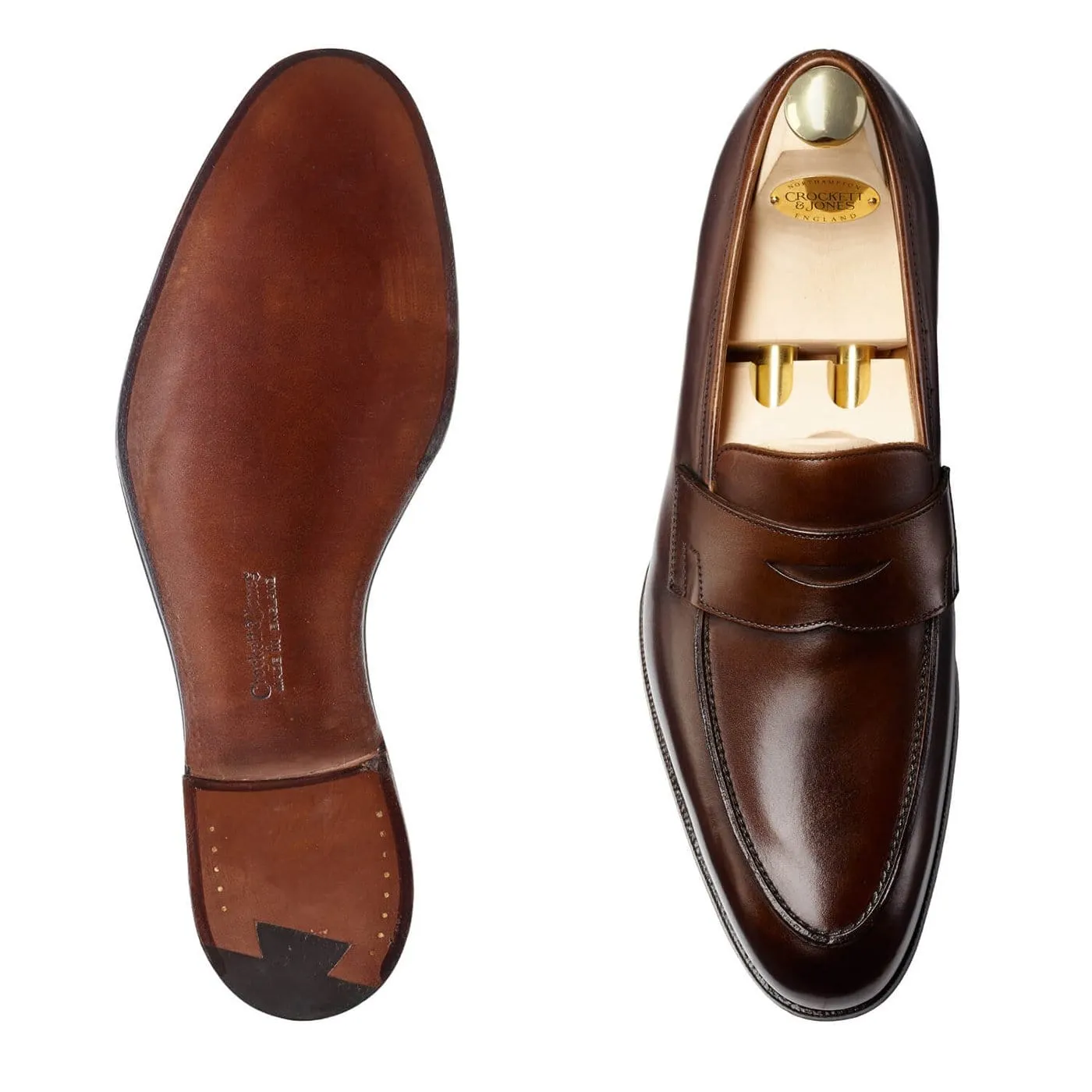 Heel Ease Crawford Dark Brown Antique Calf