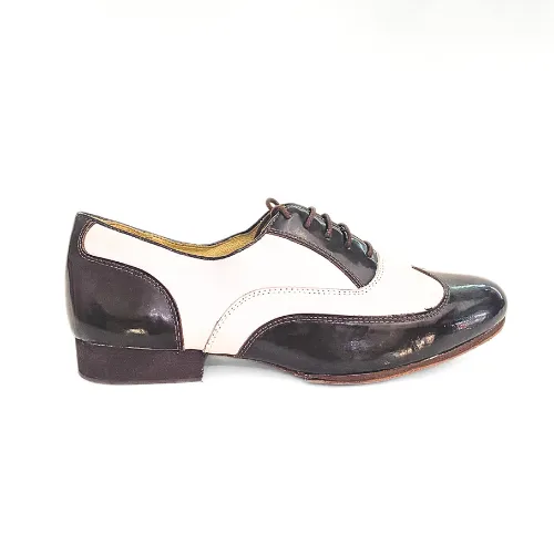 Mambo Tango Wingtip Leather Mens Dance Shoes Enhanced grip