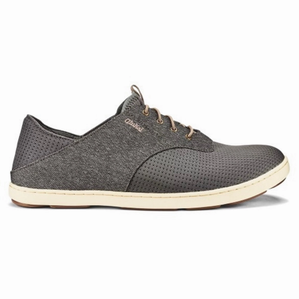 running in a tennis court area shoes Nohea Moku - Charcoal/Clay