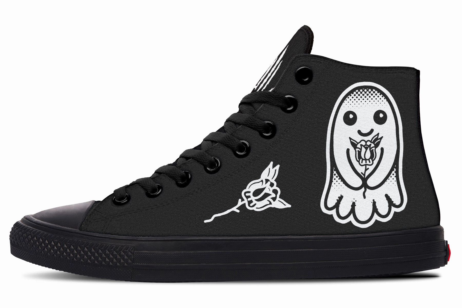 Flower Ghost High Tops Comfort Shank