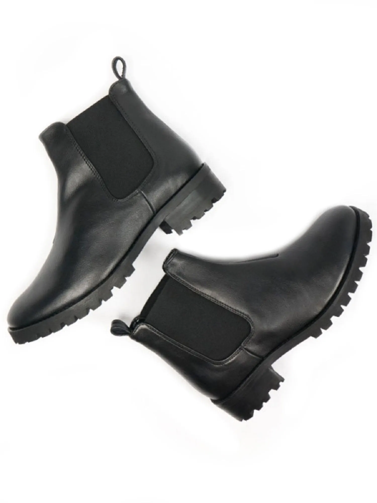 Deep Tread Chelsea Boots Slim Profile Cold Weather Gear