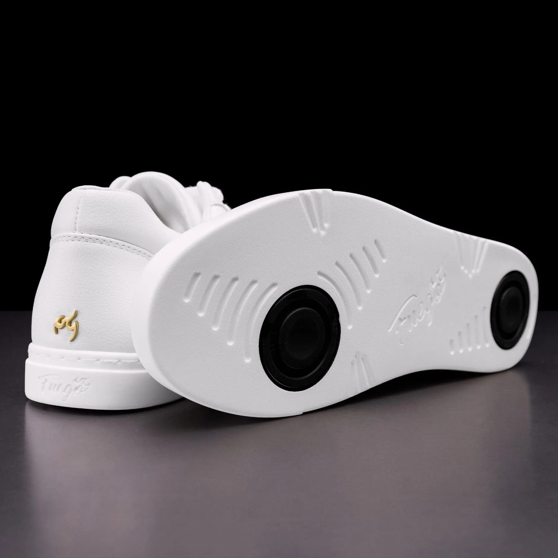 Fuego dance shoes- Low-top | White (In-Store) Cushioned Insole