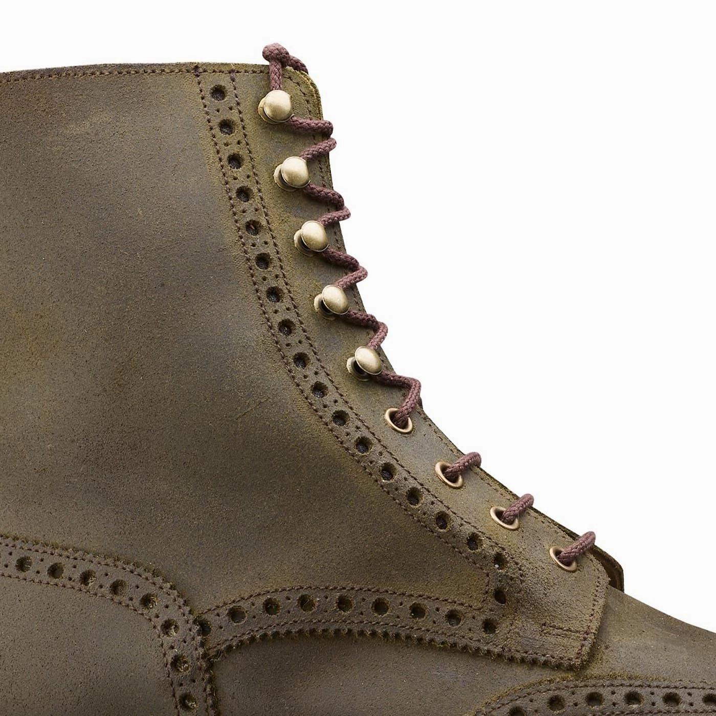 Islay Green Rough-Out Suede Long Hike