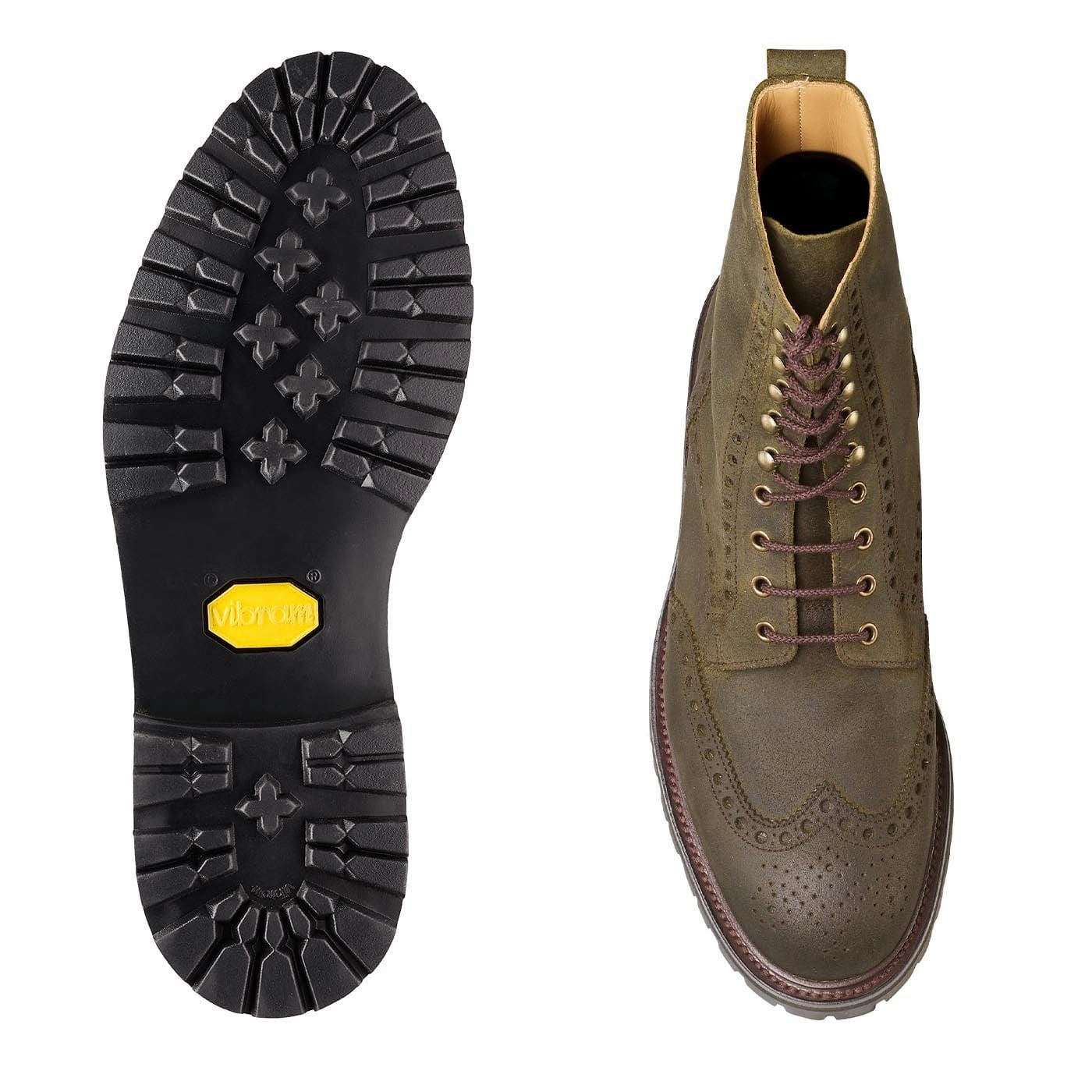 Outdoor Use Anti-Friction Islay Green Rough-Out Suede