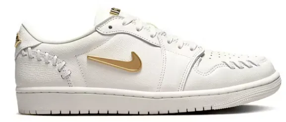 Jordan 1 Low Method of Make Sail Metallic Gold (Women's) Spanish Bold