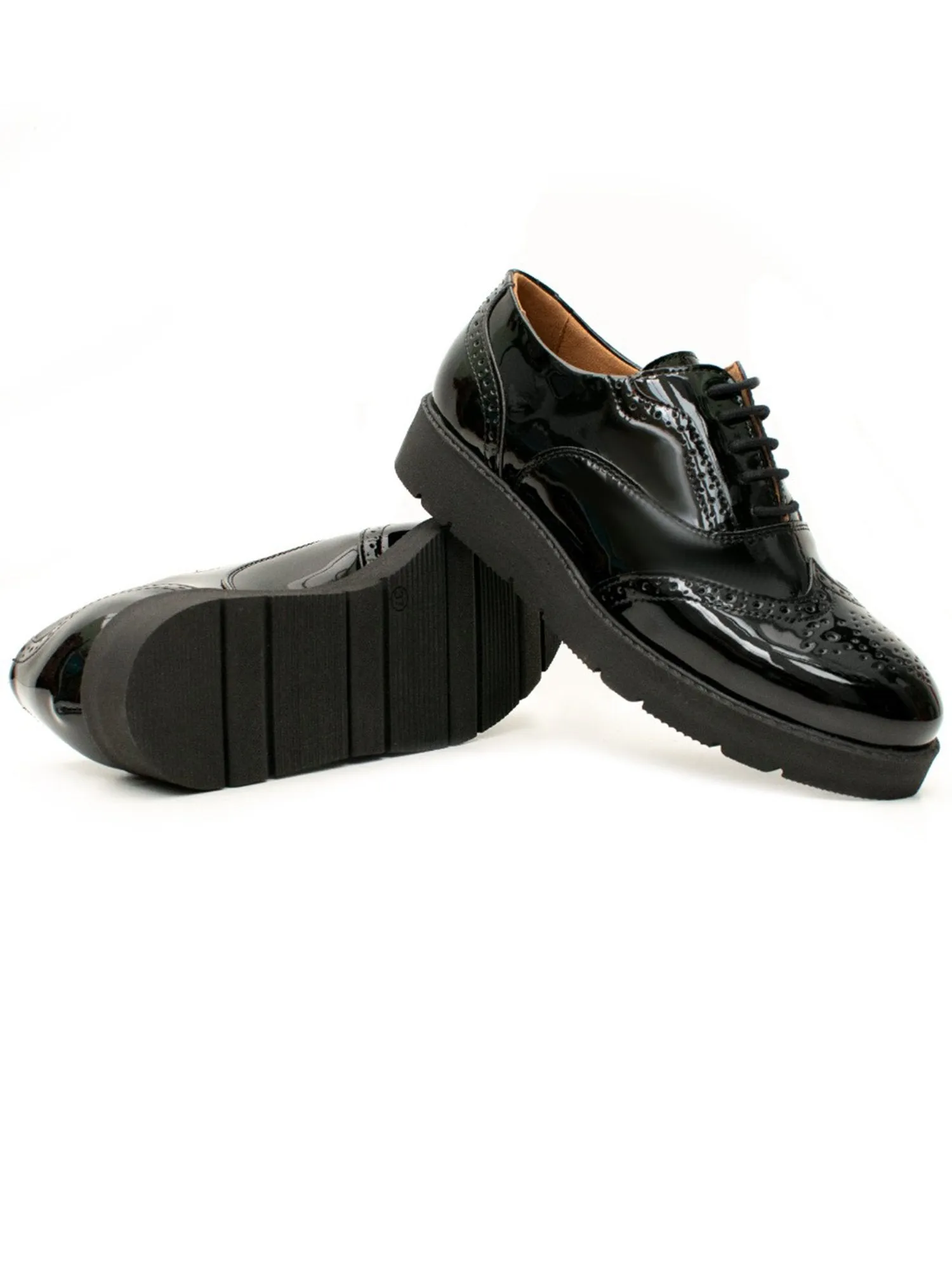 Flatform Brogues Soft Footbed Flat Sole