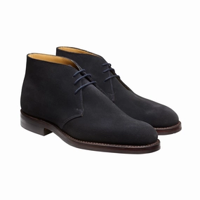 Secure And Comfortable Chiltern Navy Suede