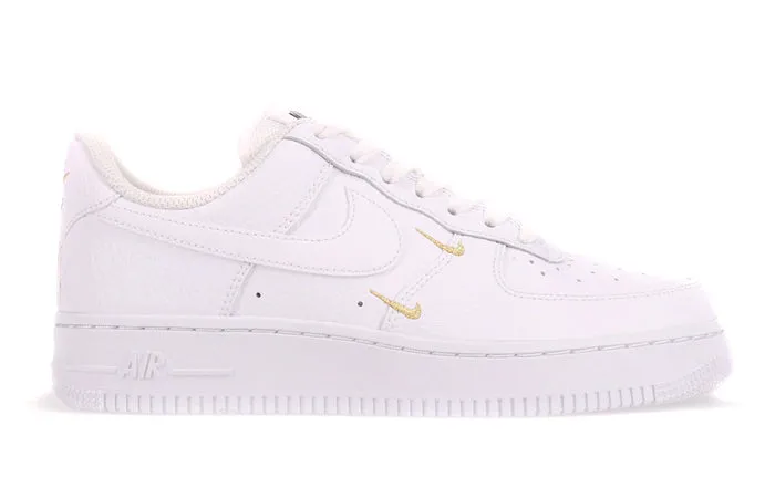 Nike Air Force 1 ??07 Ess White Metallic Gold (W) Crystal Glow Stylish