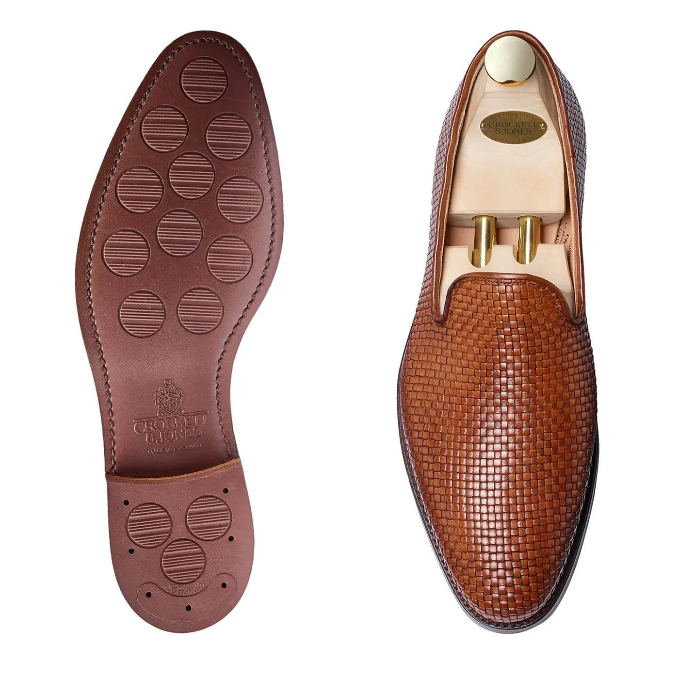 Refined Shape Kensington Tan Woven Calf