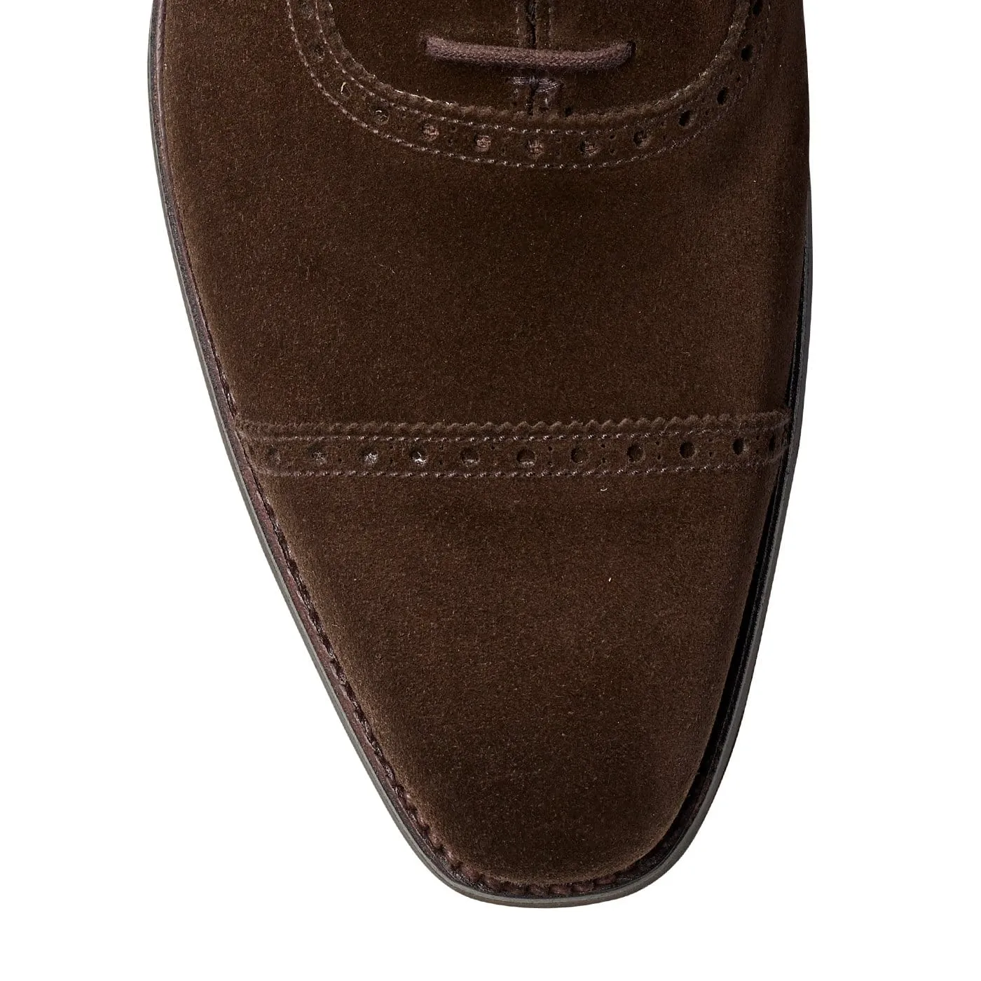 Westbourne Dark Brown Calf Suede Mid Cut Exact Fit