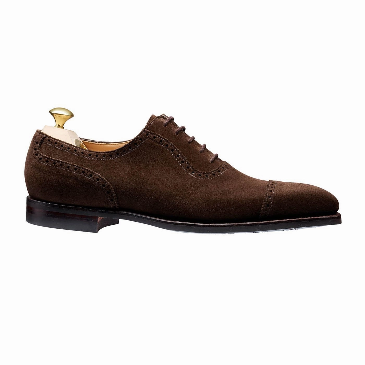 Westbourne Dark Brown Calf Suede Understated