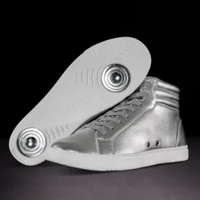 Support Zone Anti Skid Fuego Dance Shoes Silver | High-top (Collective)