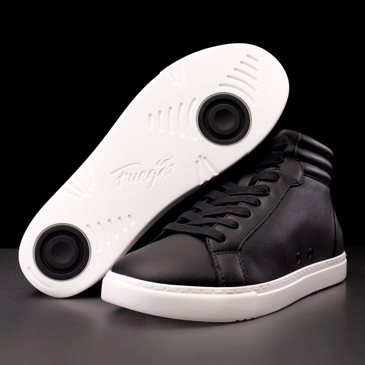 Fuego Dance Shoes Black | High-top (Collective) Lightweight Craft Formal Wear