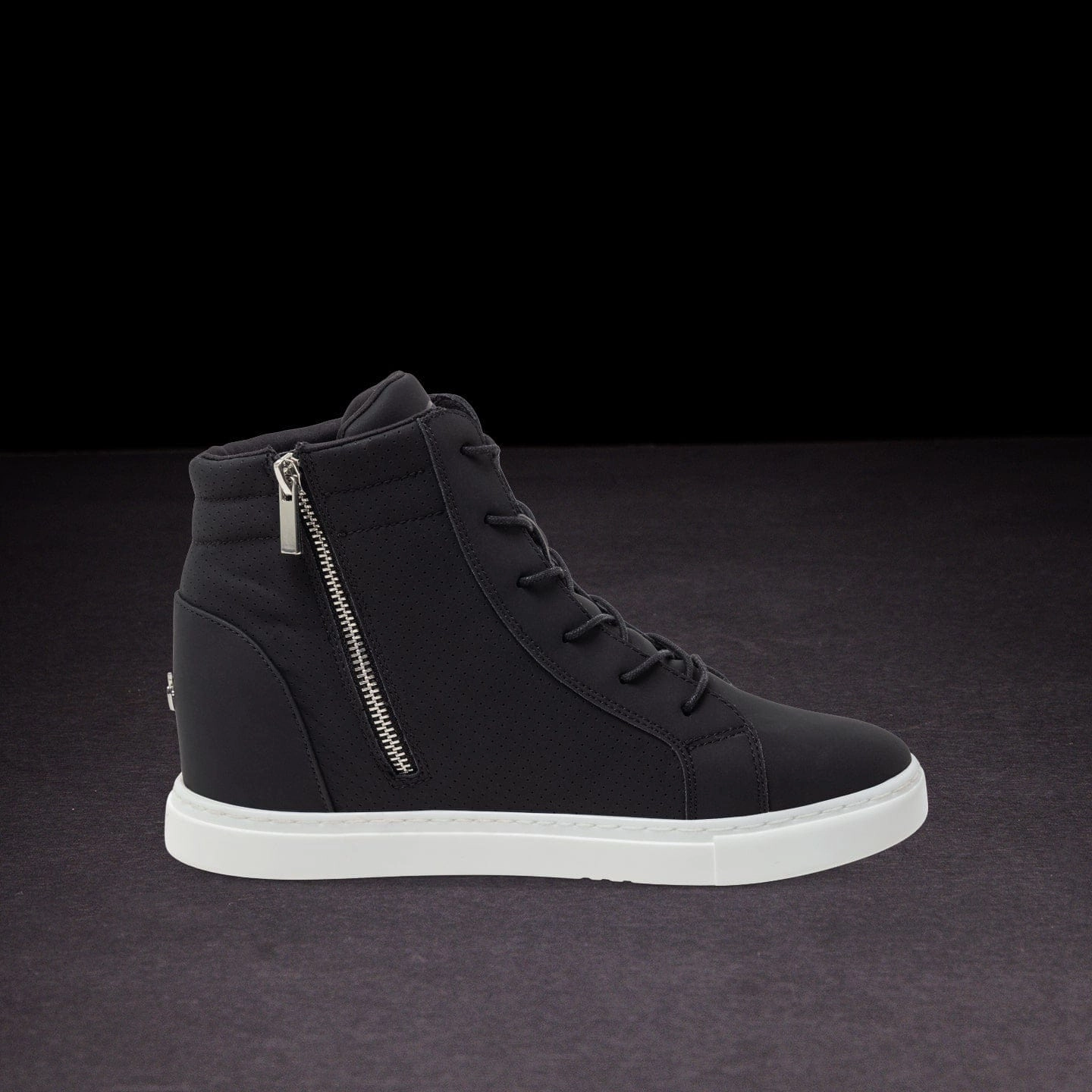 Fuego Dance Shoes Black | Wedge (Collective) Upper flex zones move in sync with foot motion Balanced
