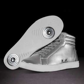 Support Zone Anti Skid Fuego Dance Shoes Silver | High-top (Collective)
